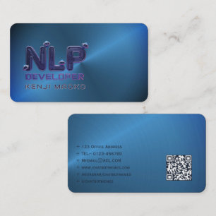 Cartão De Visita engenheiro NLP Chatbot Desenvolvedor - Placas de