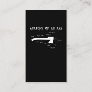 Cartão De Visita Engraçado Ax Jogando Anatomia Hatchet Lumberjack