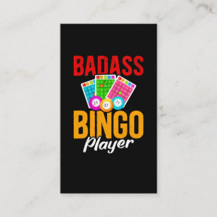 Cartão De Visita Engraçado Bingo Balls Sarcástico Jogador de Bing