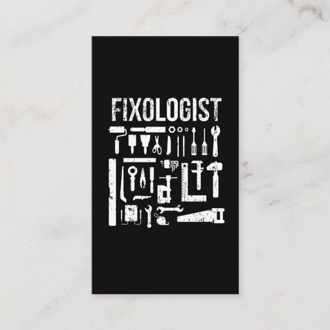 Cartão De Visita  Engraçado Carpenter Feiticeiro (Frente)