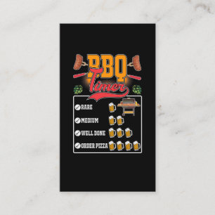 Cartão De Visita Engraçado CHURRASCO Griller Meat Lover Barbecue G