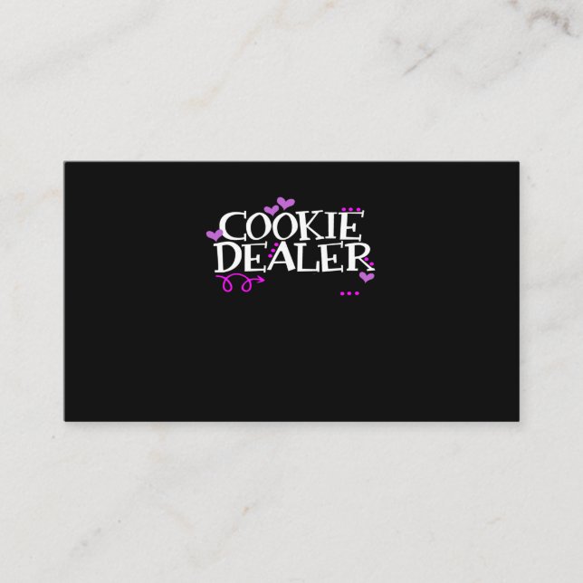 Cartão De Visita Engraçado Cookie Dealer Shirt Mãe Pai Escoteiros G (Frente)