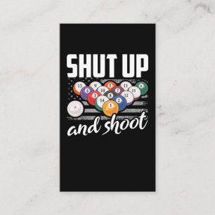Cartão De Visita Engraçado Jogador Billard Cotação Billiard Sarcast