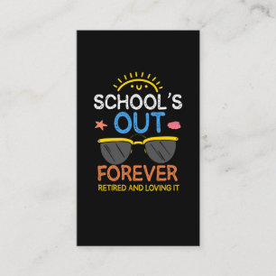 Cartão De Visita Engraçado Pré-Escolar Professor aposentado aposent