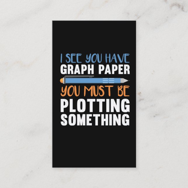 Cartão De Visita Engraçado Professor de Matemática Geometria traçan (Frente)