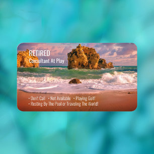Cartão De Visita Engraçado Reformado, Oceano Sunset, Batida De Pro