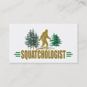 Cartão De Visita Engraçado Sasquatch, Esmagamento, Esmagamento, Cr