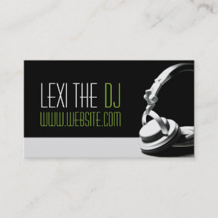 Cartão De Visita Entretenimento de Clube de Música de DJ Moderna