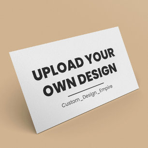Cartão De Visita Envie Seu Próprio Design Aqui Modelo Personaliza
