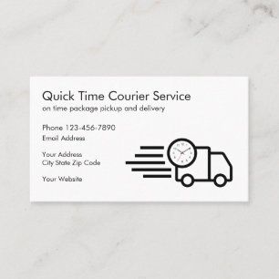 Cartão De Visita Envio E Courier De Pacotes