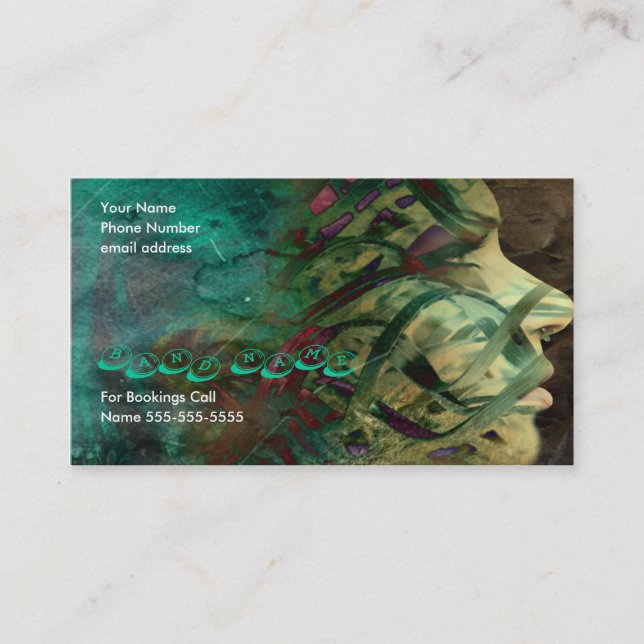 Cartão De Visita Envolvido no ácido (Frente)