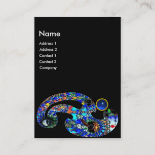 Cartão De Visita EPHEMERAL SAPPHIRE Beauty,Salon,Spa,Makeup Artist