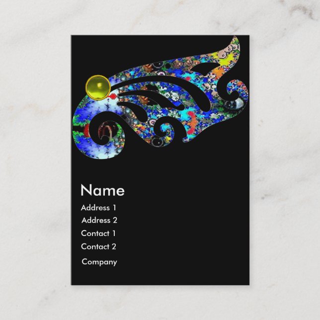 Cartão De Visita EPHEMERAL TOPAZ Beauty ,Salon, Spa, Makeup Artist (Frente)