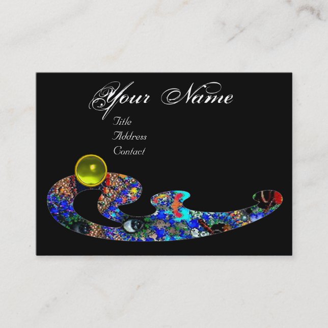 Cartão De Visita EPHEMERAL TOPAZ Beauty,Salon,Spa, Makeup Artist (Frente)