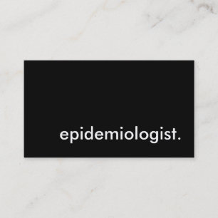 Cartão De Visita epidemiologista.