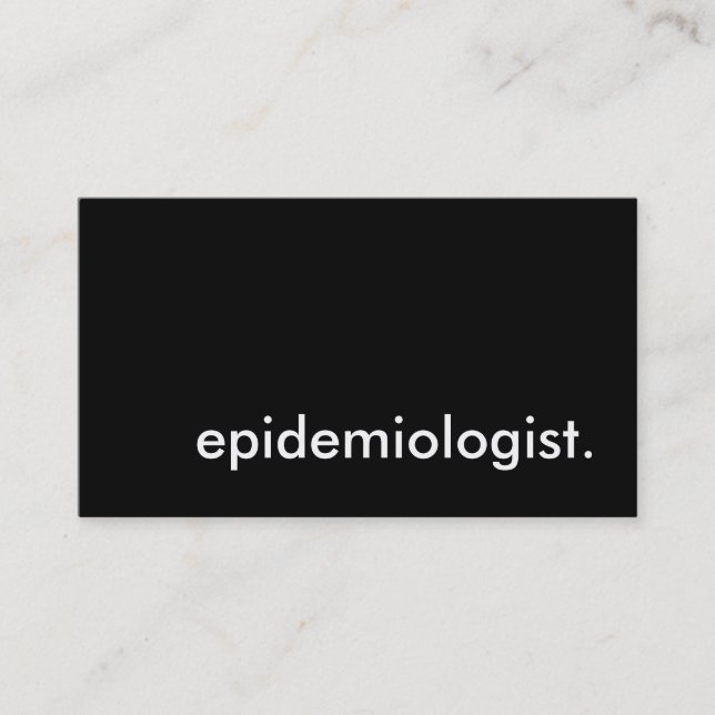 Cartão De Visita epidemiologista. (Frente)