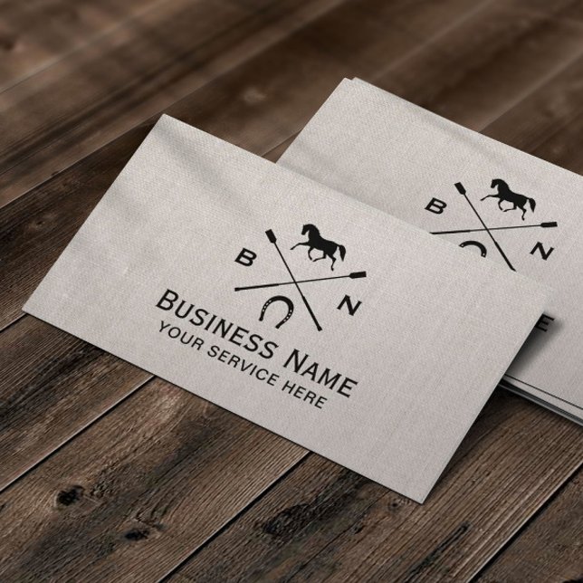 Cartão De Visita Equador Equino Cavalo Vintage (Criador carregado)