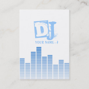 Cartão De Visita Equalizador Azul