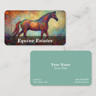 Cartão De Visita Equestre / Equino / Cavalo