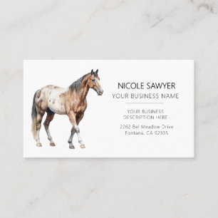 Cartão De Visita Equídeo Personalizado Equestre Profissional
