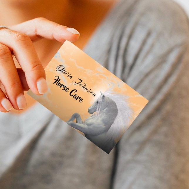 Cartão De Visita Equinos Elegantes e Equinos (Criador carregado)