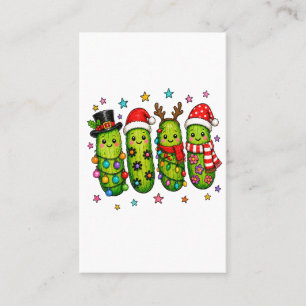 Cartão De Visita Equipe do Pepino de Natal