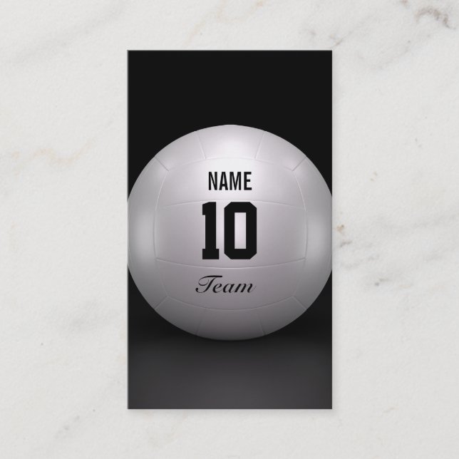 Cartão De Visita Equipe do voleibol (Frente)