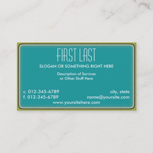 Cartão De Visita Eric (Frente)