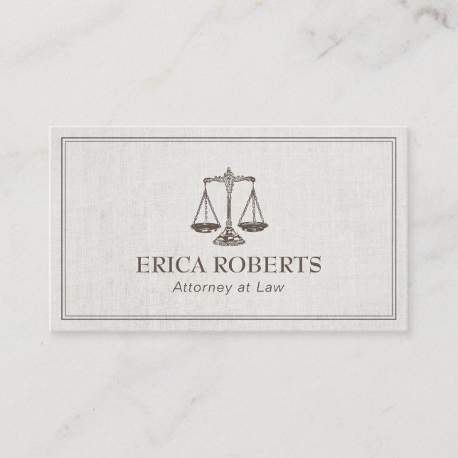 Cartão De Visita Escala da antiguidade do advogado do advogado do (Frente)