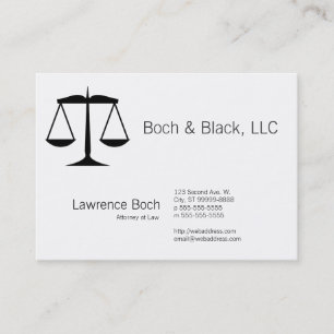 Cartão De Visita Escalas de justiça (lei)