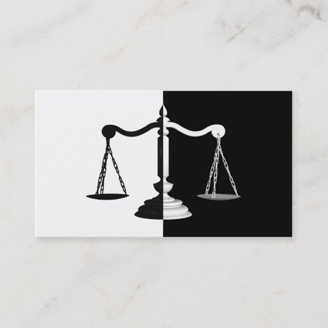 Cartão De Visita Escalas pretas e brancas (Frente)