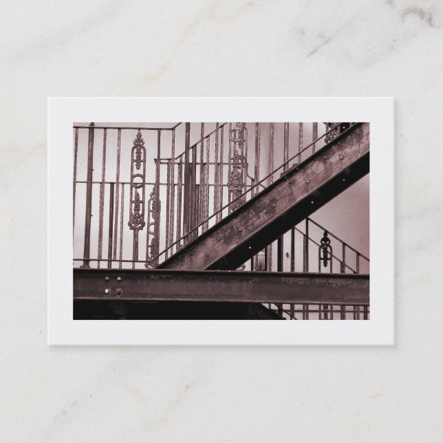 Cartão De Visita Escape de Incêndio Vitoriano (Frente)