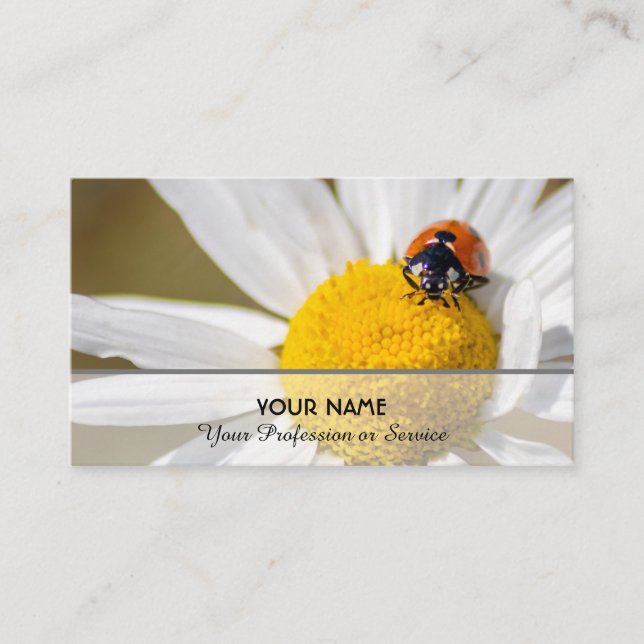 Cartão De Visita Escaravana positiva e sortuda para a educação e o  (Frente)