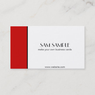 Cartão De Visita Escarlate do vermelho