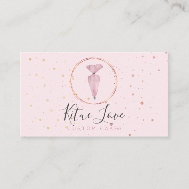 Cartão De Visita Escola de Bolo de Padaria Pasteriana (Frente)