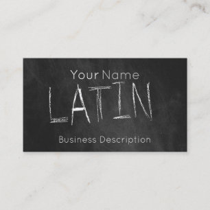 Cartão de visita escolar