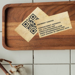 Cartão De Visita Escolha completamente personalizado o código QR x1