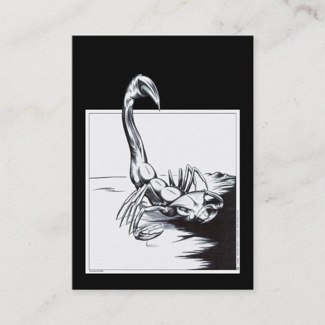 Cartão De Visita Escorpião (Frente)