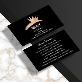 Cartão De Visita Escorregadio de sobrancelhas, aftercare, Crown Bla