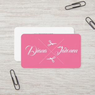 Cartão De Visita Escorregadio Flamingo, Cor-de-rosa, de cabelo mode