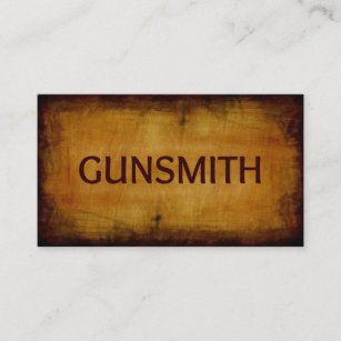 Cartão de visita escovado antiguidade do Gunsmith