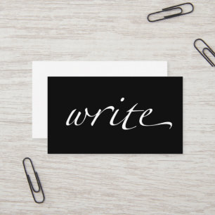 Cartão De Visita Escreva: Escritor, Copywriter, escritor Freelance