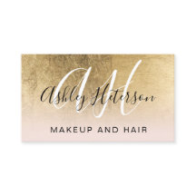 Escrita cor-de-rosa de folha de ouro monogramada