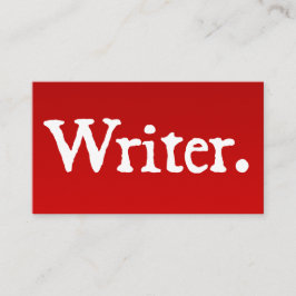 Cartão De Visita Escritor