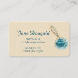 Cartão De Visita Escritor Clássico de Caneta da Pena Artística em A