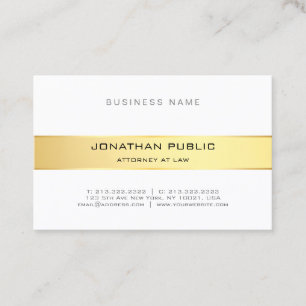Cartão De Visita Escritório de advocacia moderno Dourado de chic br