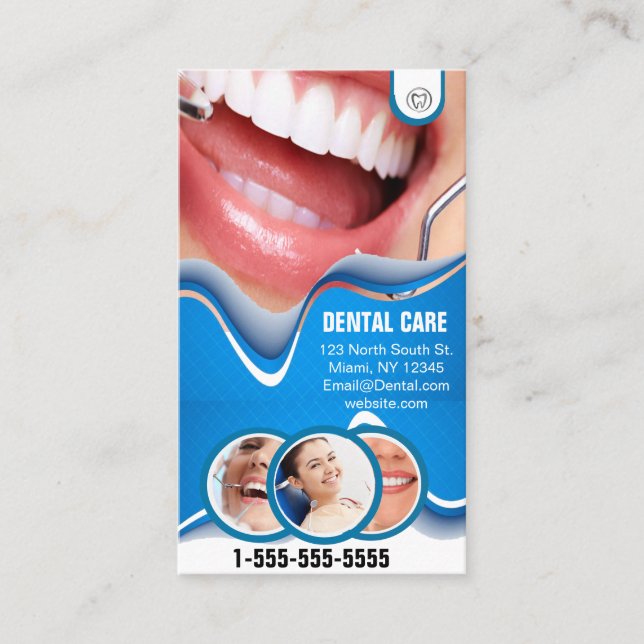 Cartão De Visita Escritório dentário (Frente)