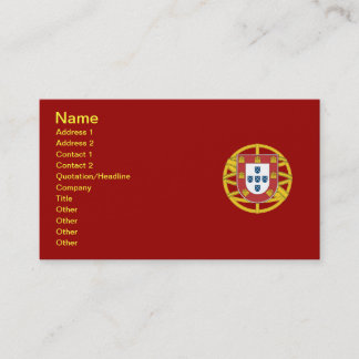 Cartão De Visita Escudo português