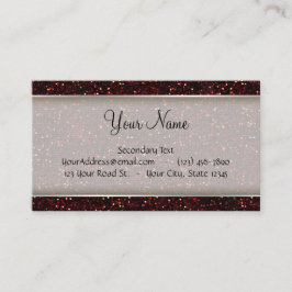 Cartão De Visita Escuro - brilho vermelho do rubi