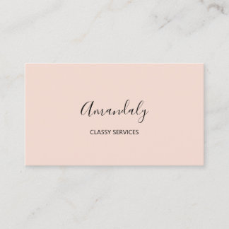 Cartão De Visita Esmagamento do Artista de Maquiagem de Script Eleg